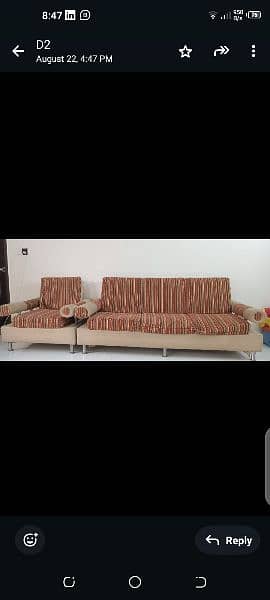 Seven seater Sofa set with Trinted Glass  Central Table 0