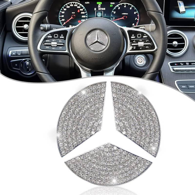 Mercedes Benz Airbag Steering Logo Diamond Monogram  C E S Class S500 3