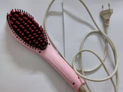 Hair straightening brush