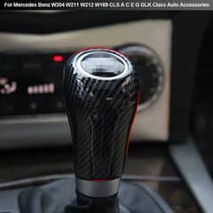 Carbon Fiber Gear Shift Knob Cover C63 W204 W212 A C E G GLS Class