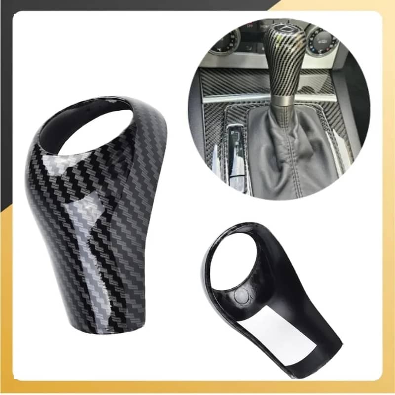 Carbon Fiber Gear Shift Knob Cover C63 W204 W212 A C E G GLS Class 3