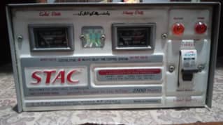 STAC AUTOMATIC VOLTAGE STABILIZER 2300 WATTS 100% copper wire.