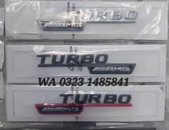 AMG C63 C42 E63 6.3 TURBO V8 EMBLEM Mercedes Benz Trunk Digi Logo