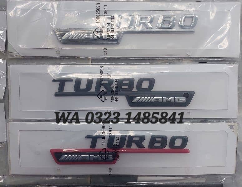 AMG C63 C42 E63 6.3 TURBO Mercedes Benz Audi BMW Trunk Digi Logo 1