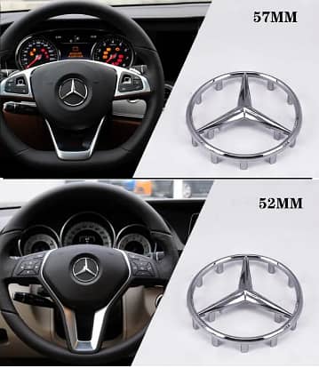 Steering Wheel Center Logo Emblem Mercedes W211 W221 W212 W204 W203 C 0