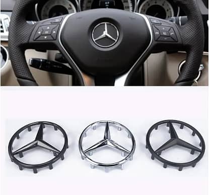 Steering Wheel Center Logo Emblem Mercedes W211 W221 W212 W204 W203 C 2