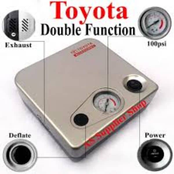 Car Air Compressor Double Function Toyota Tire Inflaor 12 Voltage 6