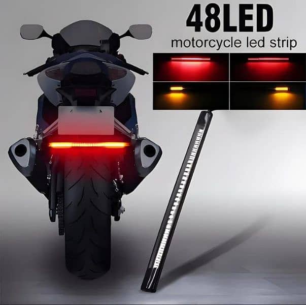 48 LED Motorcycle Back Strip 0