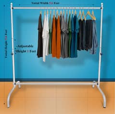 Cloth Hanging Stand Rack Single Pole.