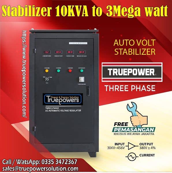 Stabilizer AVR 1MW 2MW 800KVA 500KVA 300KVA 200KVA 100KVA Solar 7