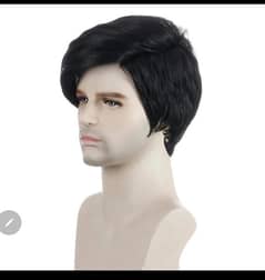 Natural hair wig for males