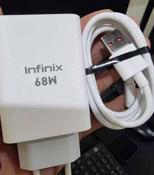 Infinx 68 wat charger original box wala 03129572280 0