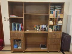 book rack cabinet with drawer