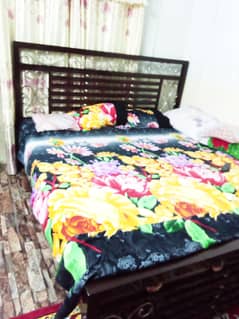 02 bed with matress 3 seater sofa plus 2 seater 01 dressing table one