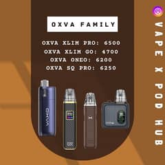 Boxpack Oxva pods available (Xlim Pro/Xlim Go/Sq Pro/Oneo (Wholsale)