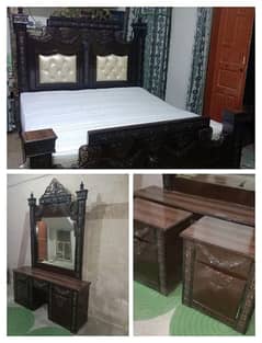 Bed,Side Table, Metres & Dressing