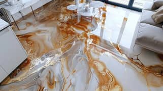 Metallic epoxy Floor