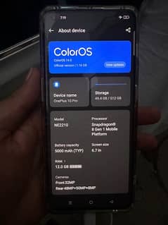 one plus 10pro Panda Colour 256gb 10/9 condition