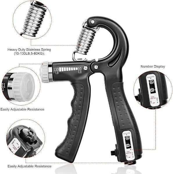 Countable hand gripper exercise 0