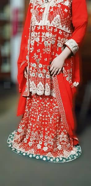 wedding dress/bridal dress/red bridal lehnga/barat lehnga/Traditional 0