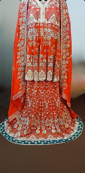 wedding dress/bridal dress/red bridal lehnga/barat lehnga/Traditional 3