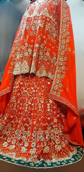 wedding dress/bridal dress/red bridal lehnga/barat lehnga/Traditional 5