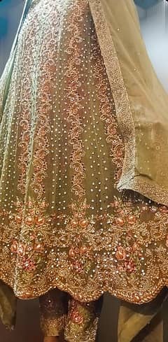 wedding dress/Embroidery Frock/walima maxi/party wear/long frock/dress