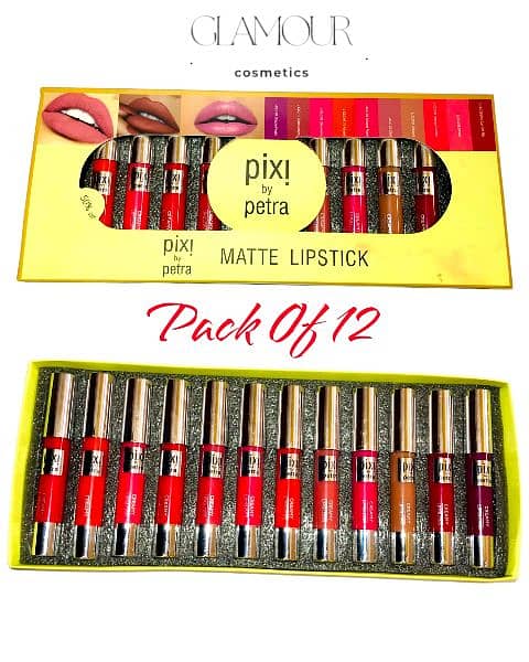 Pack Of 12 Pixi By Petra Lipgloss | Matte Lipstick | 0