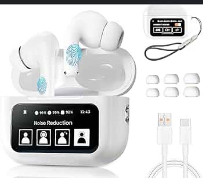 IMPORTED Touch screen A9 pro Airbuds with ANC & ENC function. 3