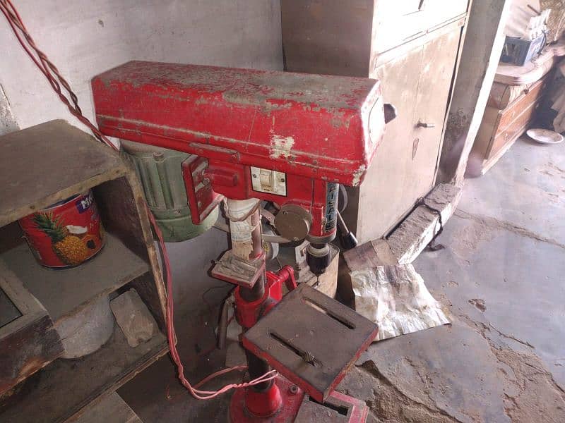 Lathe Machine and Drill Machine and Grinder 11