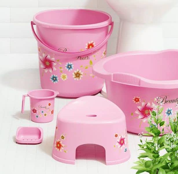 BATHROOM SET 5PCS BY BEAUTY IN Good QUALITY 1