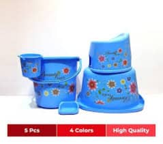 BATHROOM SET 5PCS BY BEAUTY IN Good QUALITY