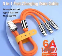 3 In 1 Mobile Charging Cable