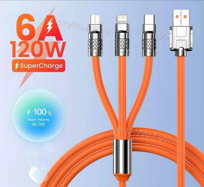 3 In 1 Mobile Charging Cable 1