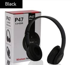 Wireless Stereo Headphones, Black