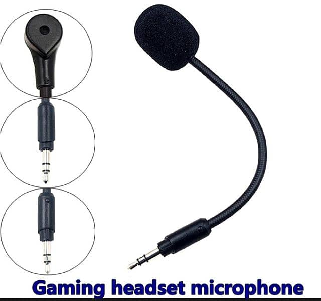 3.5mm Deattachable Microphone for gaming headphones 1