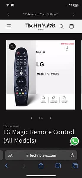 LG Magic Remote Control 4