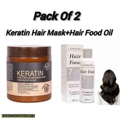 Keratin And Oil For Hair Pack for Healthy Long and Shiny Hair.