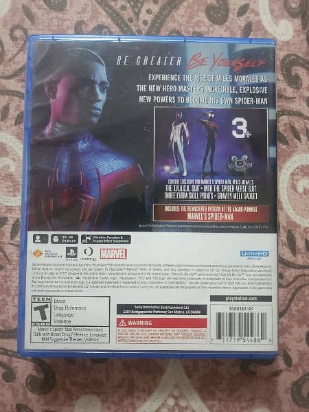 Spiderman Miles Morales PS5 Disc 1