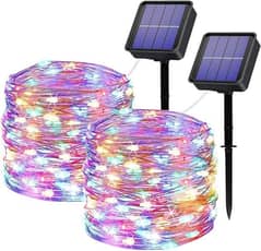 Solar Fairy Lights Led String RGB Fairy Light 8 Modes (Multi Color)