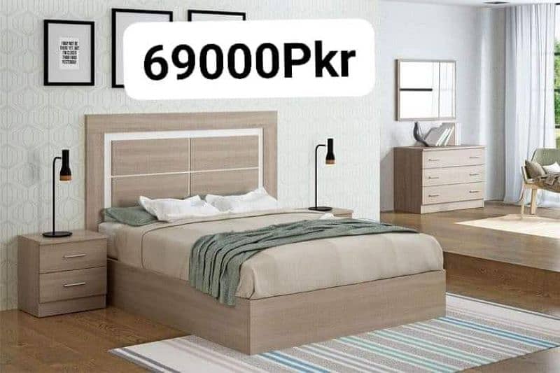 Modern Bedroom Furniture/King/Queen Size Floor Beds, Dressing, Wardrob 2