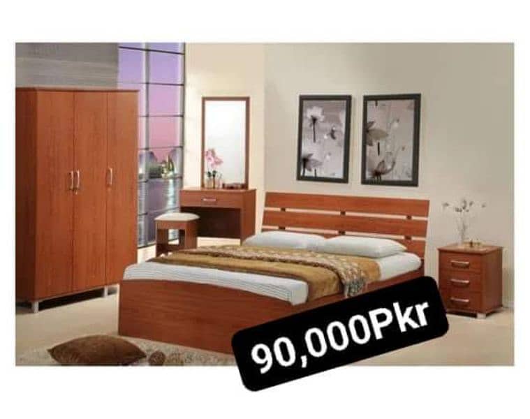 Modern Bedroom Furniture/King/Queen Size Floor Beds, Dressing, Wardrob 5