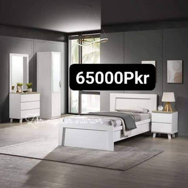 Modern Bedroom Furniture/King/Queen Size Floor Beds, Dressing, Wardrob 8