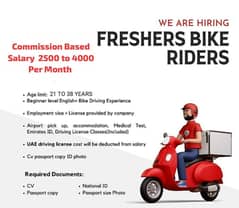 Jobs in Dubai Delivery Bike Riders