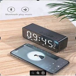 Wireless Bluetooth Speaker With FM Radio Mini Portable Card Mirror Al 3