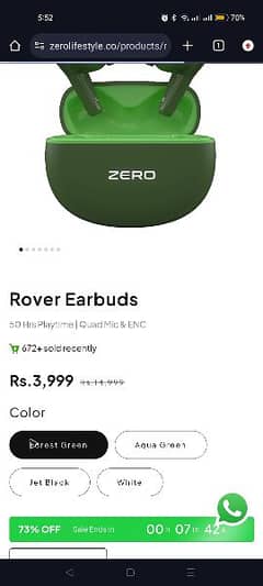 Zero life style Earbuds oppo Infinix Tecno Nokia all user k Liye 0