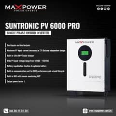 max power Hybrid solar inverter 6kw with dual input and out put