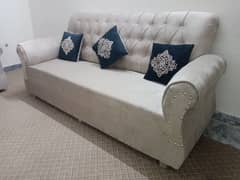 Sofa Set 5 Seater New Velvet With 5 Cushion l Contact 0331-5507990