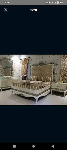 bridal Bed set-double bed set-chinyoti bed set-beds-bedroom-bedset 16