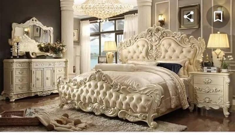 bridal Bed set-double bed set-chinyoti bed set-beds-bedroom-bedset 17